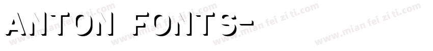 anton fonts字体转换
